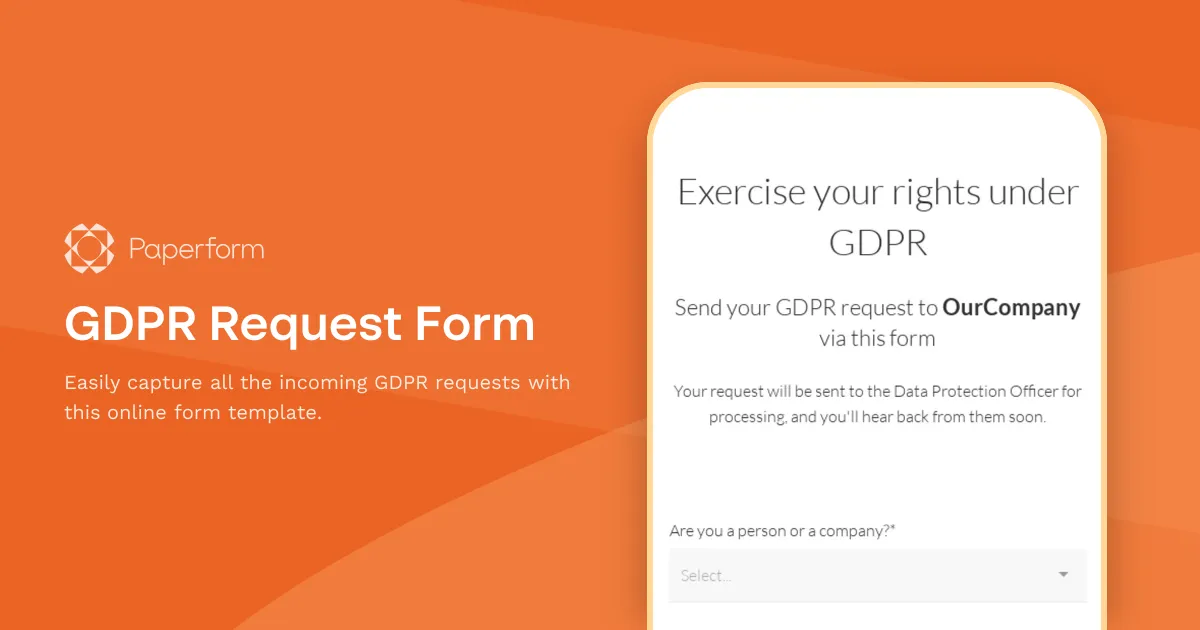 GDPR Request Form