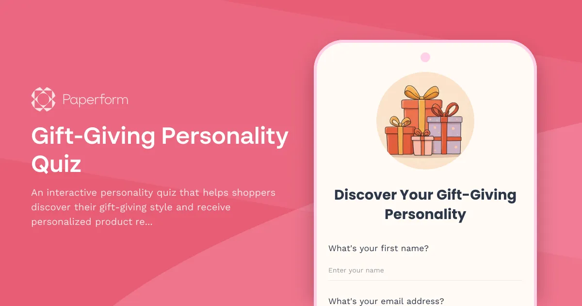 Gift-Giving Personality Quiz