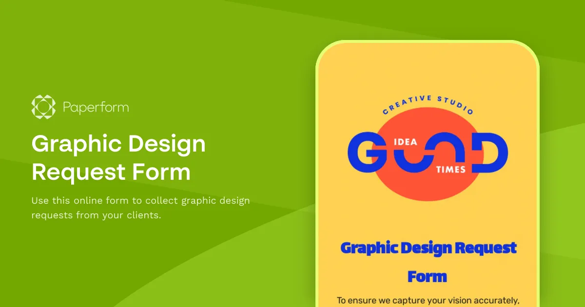 Graphic Design Request Form