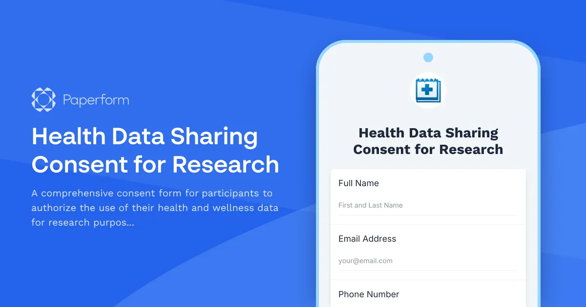 Health Data Sharing Consent for Research