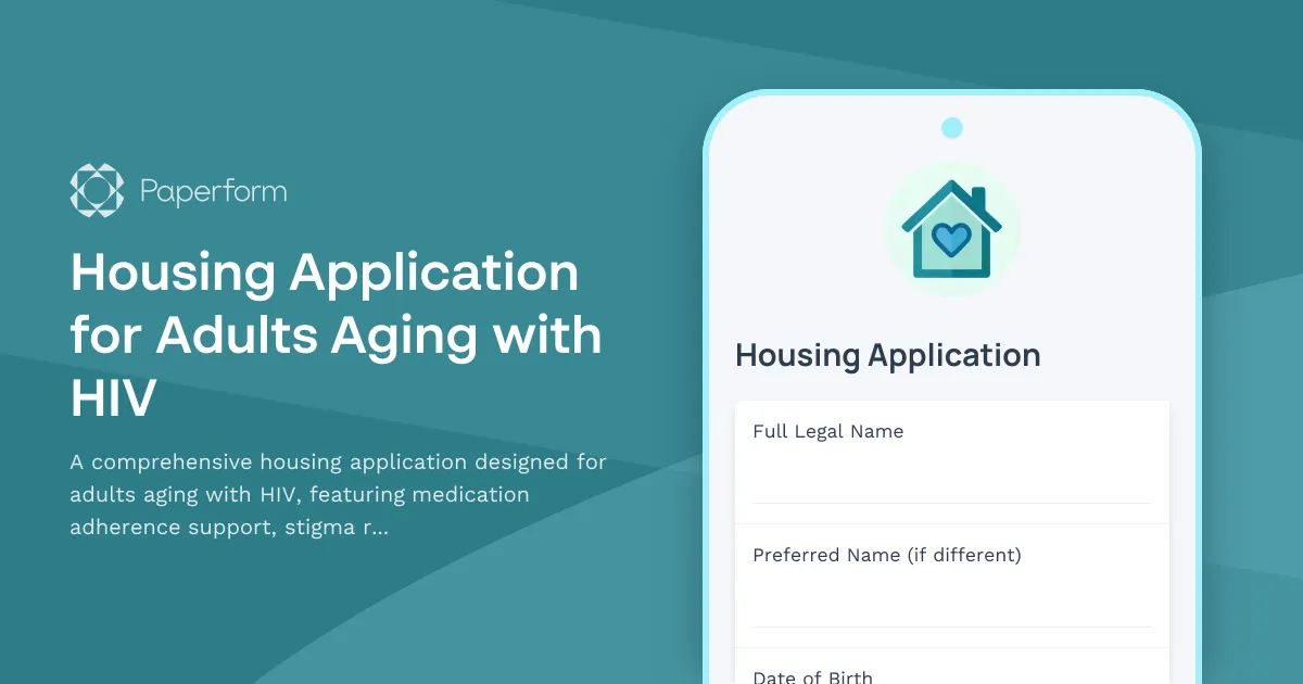 Housing Application for Adults Aging with HIV