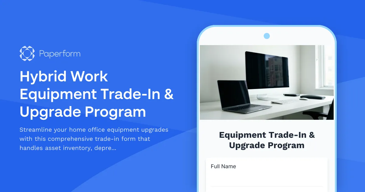 Hybrid Work Equipment Trade-In & Upgrade Program