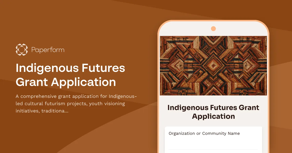 Indigenous Futures Grant Application
