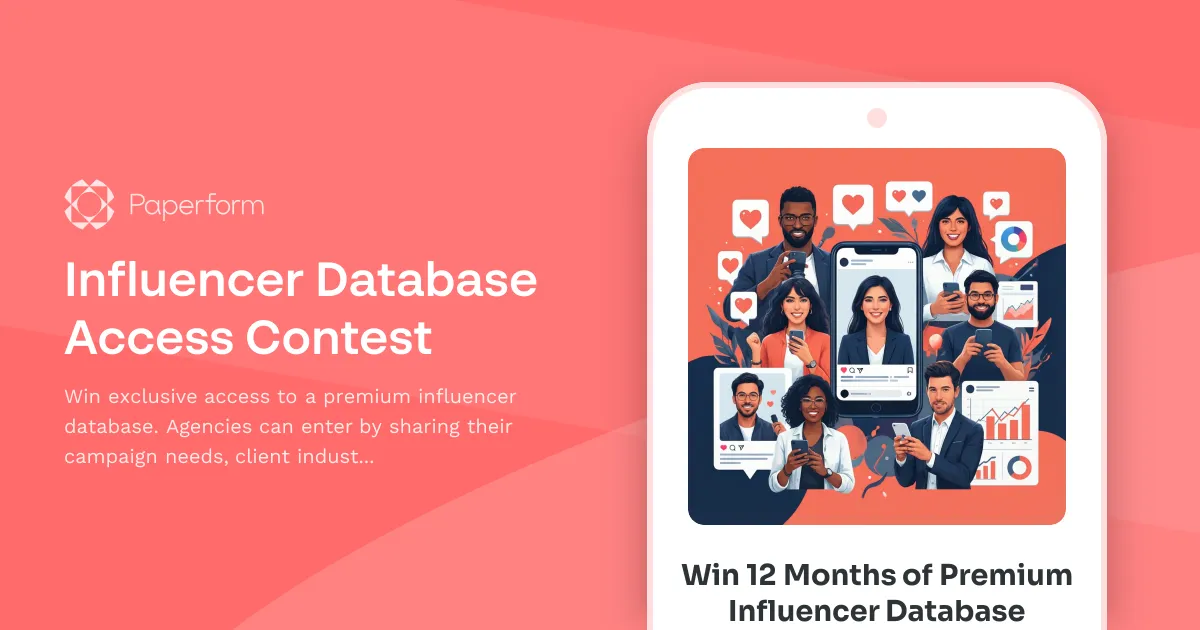 Influencer Database Access Contest