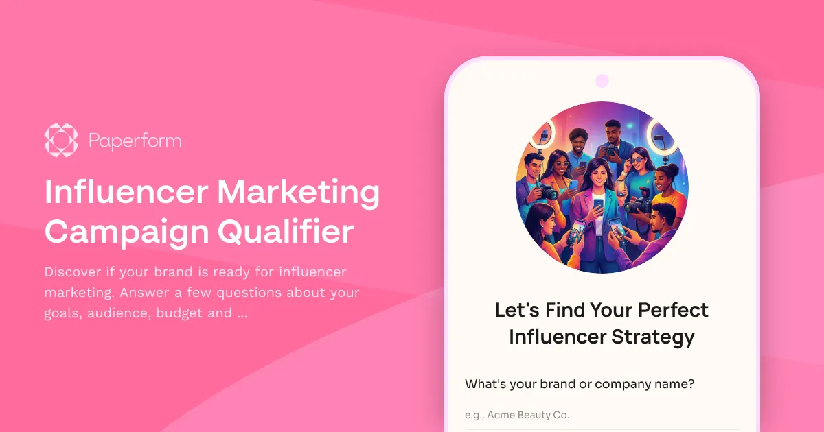 Influencer Marketing Campaign Qualifier