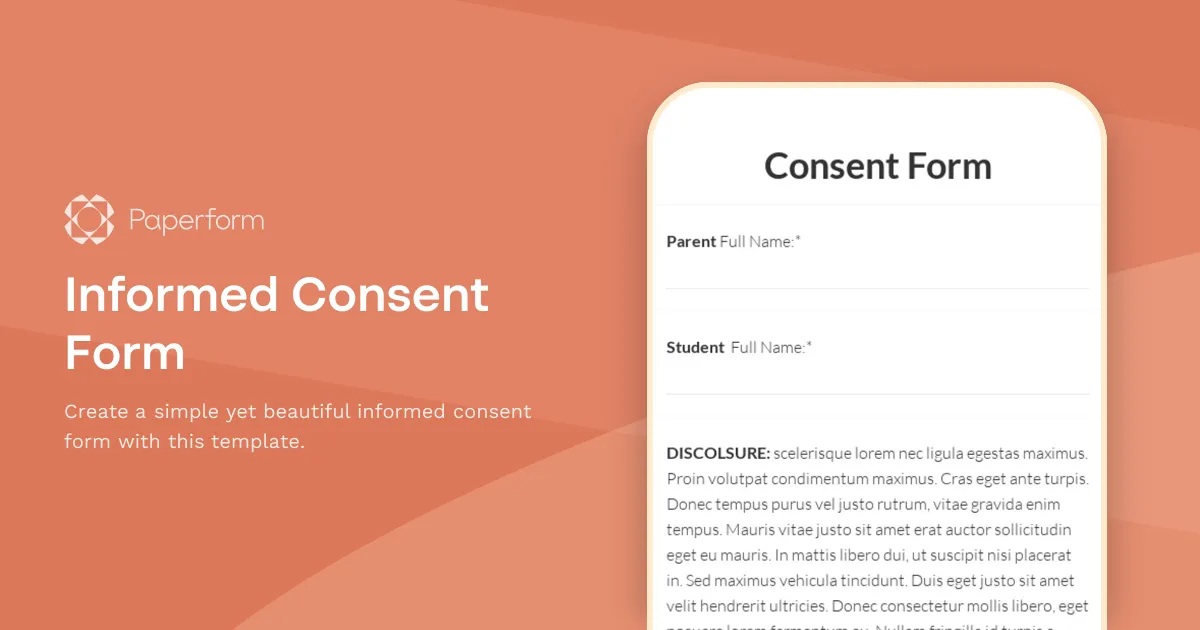 Informed Consent Form