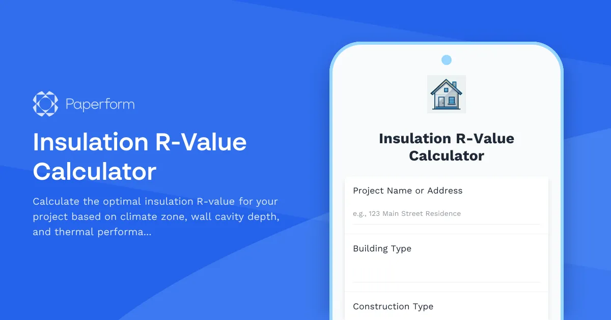 Insulation R-Value Calculator