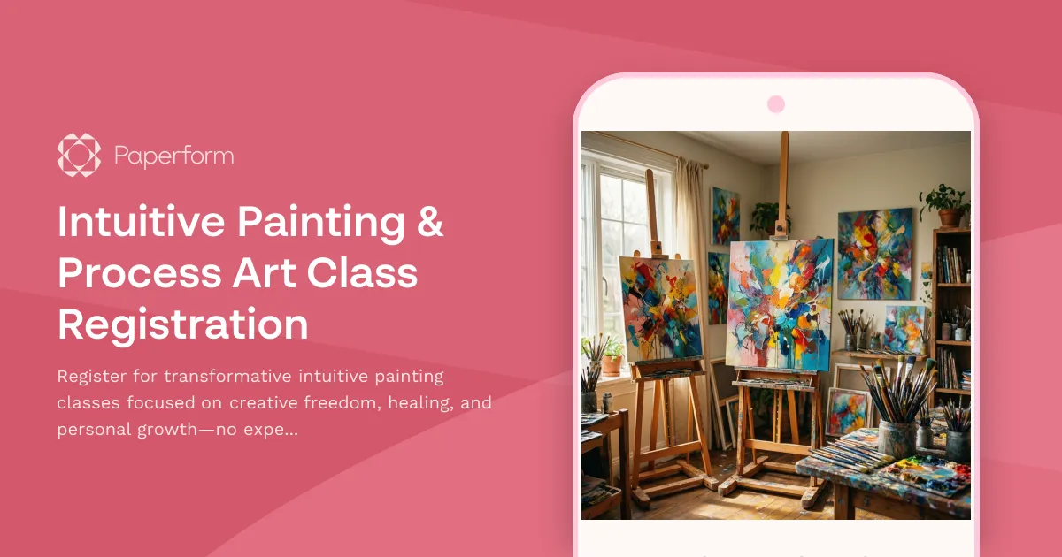 Intuitive Painting & Process Art Class Registration