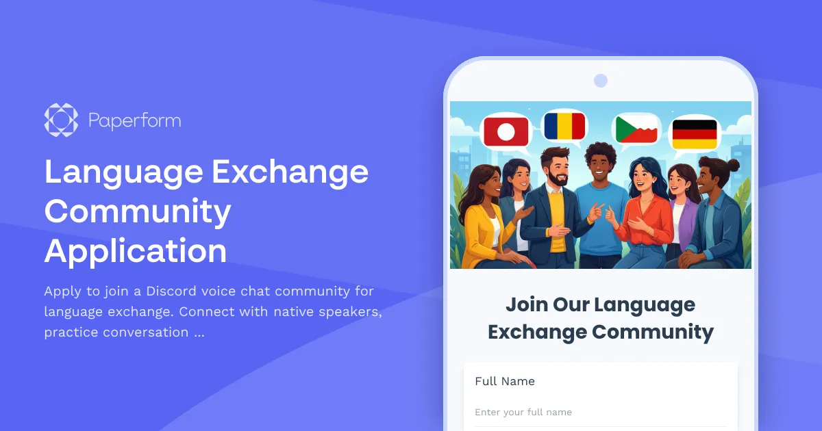 Language Exchange Community Application