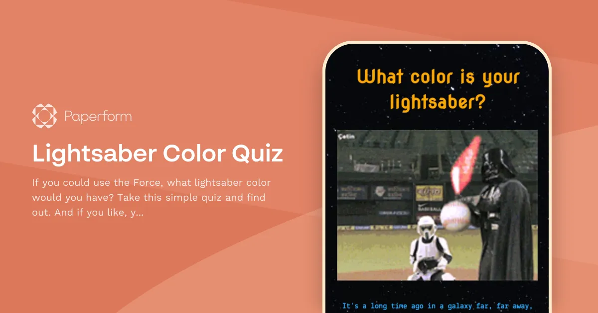 Lightsaber Color Quiz