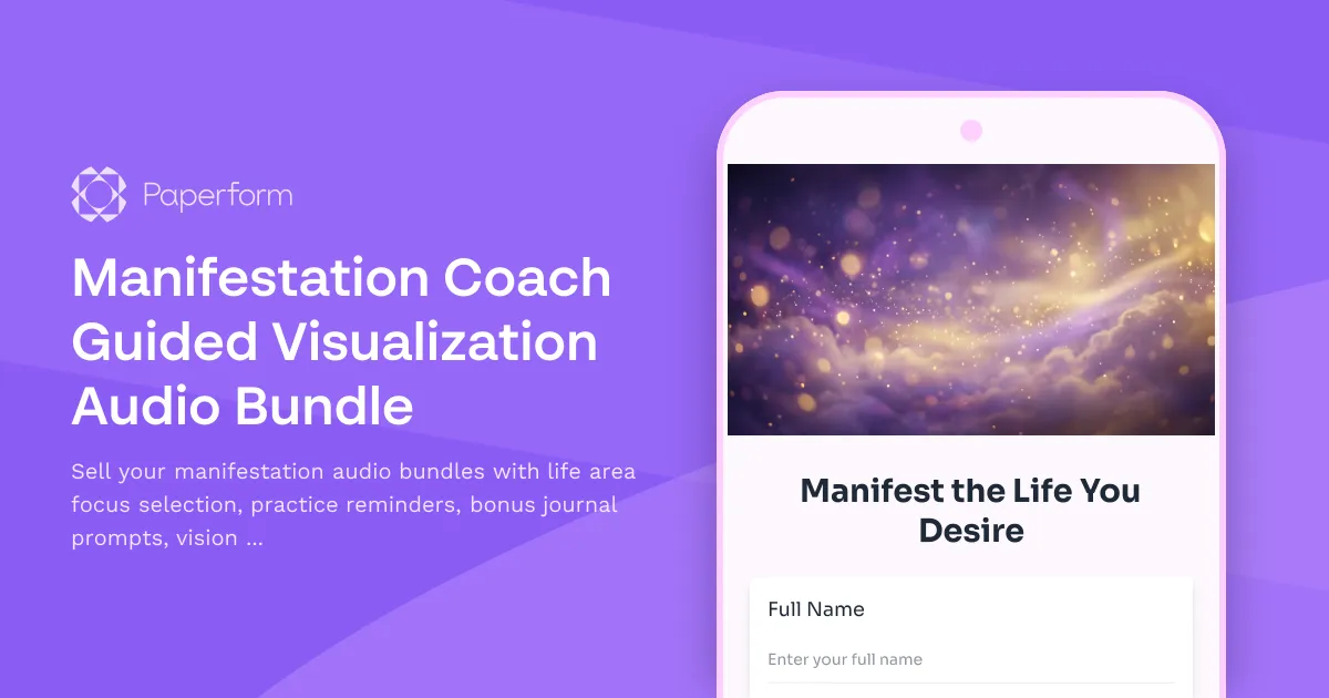 Manifestation Coach Guided Visualization Audio Bundle