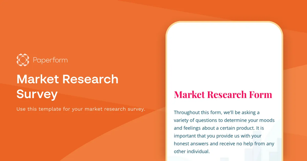 Market Research Survey
