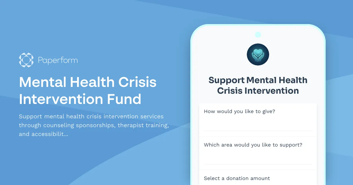 Mental Health Crisis Intervention Fund