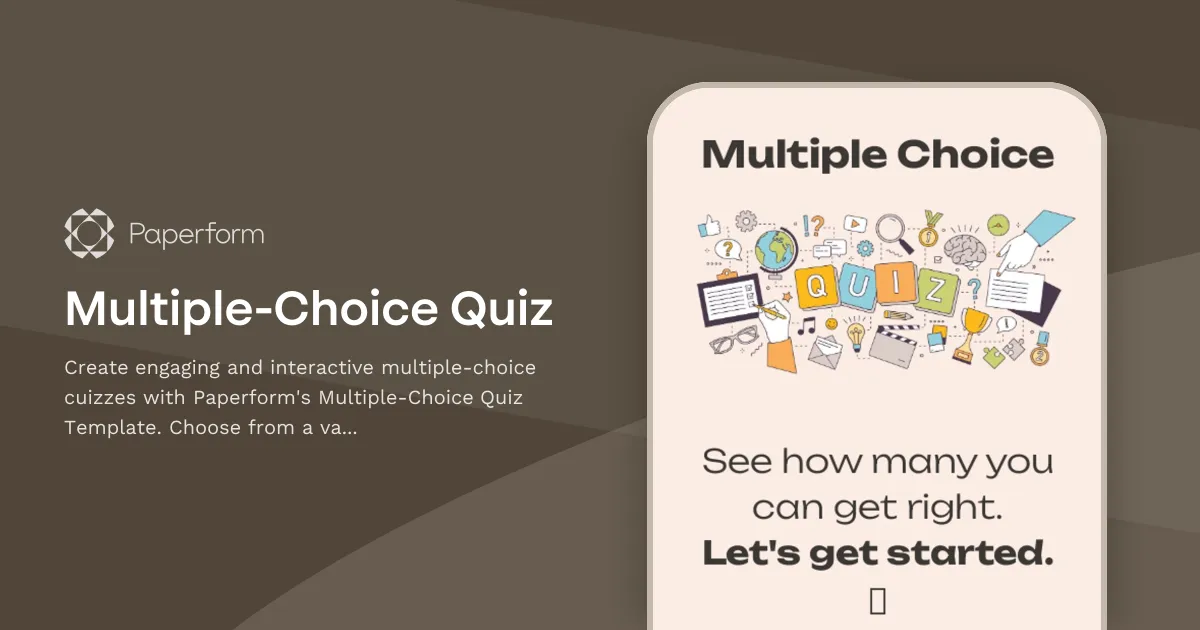 Multiple-Choice Quiz