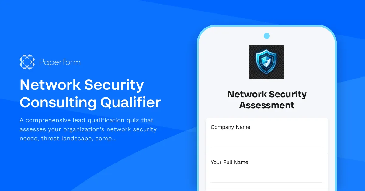 Network Security Consulting Qualifier