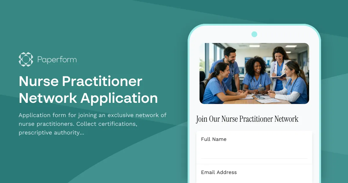 Nurse Practitioner Network Application