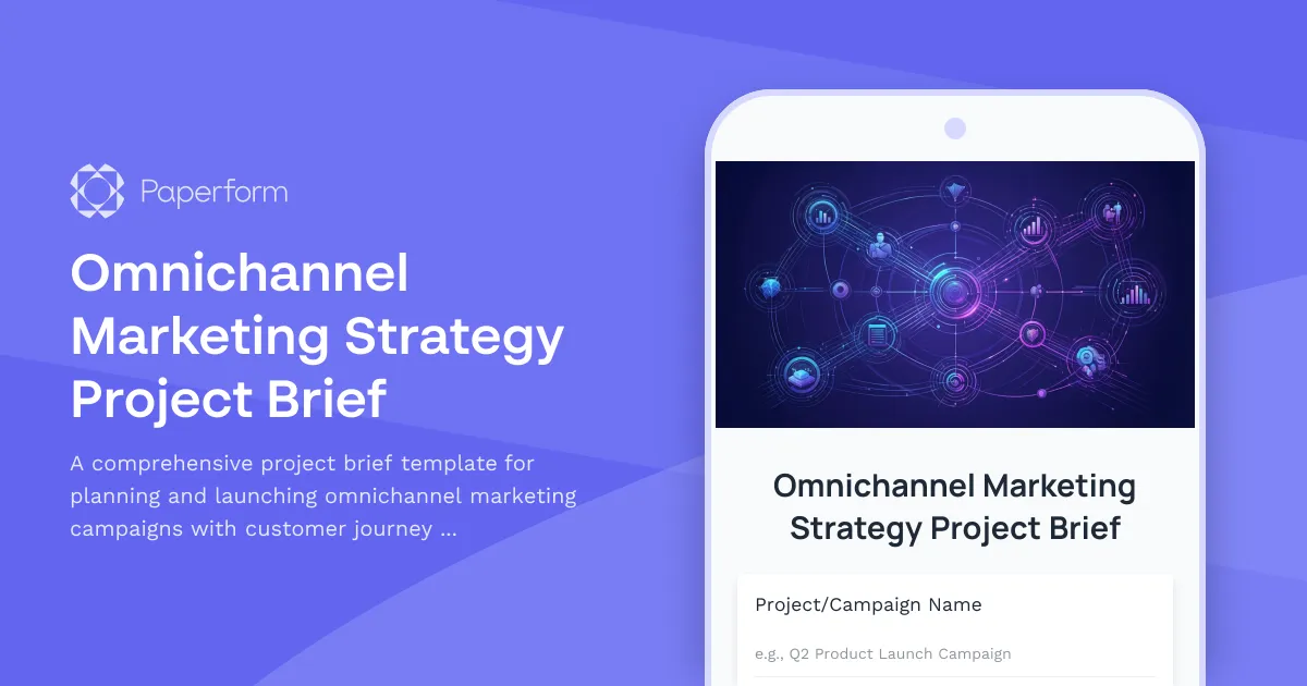 Omnichannel Marketing Strategy Project Brief