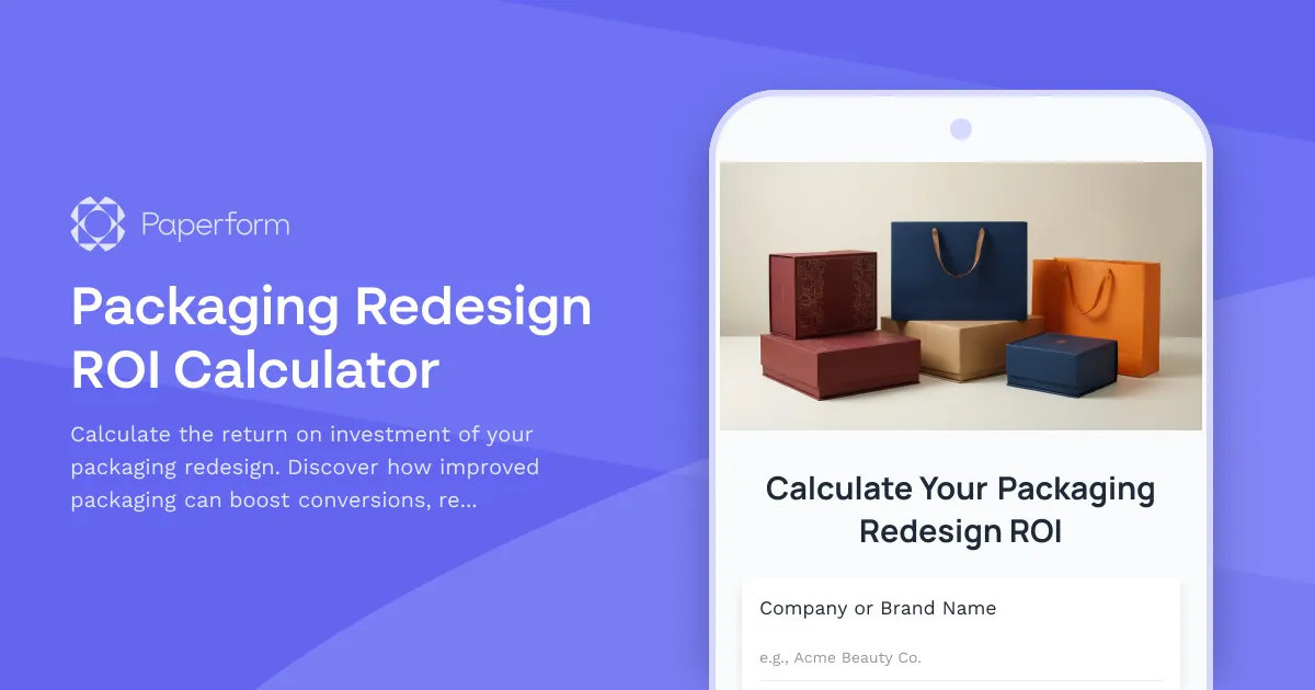Packaging Redesign ROI Calculator