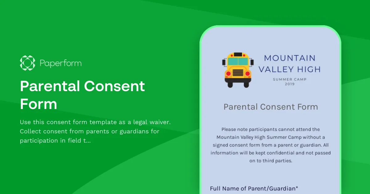 Parental Consent Form