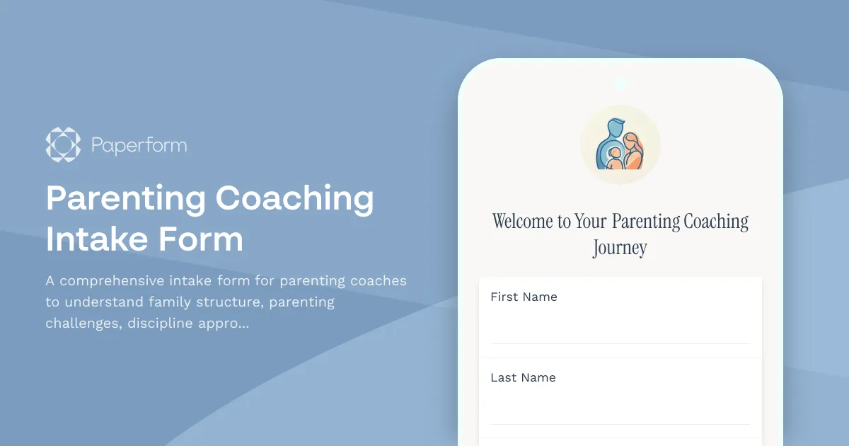 Parenting Coaching Intake Form