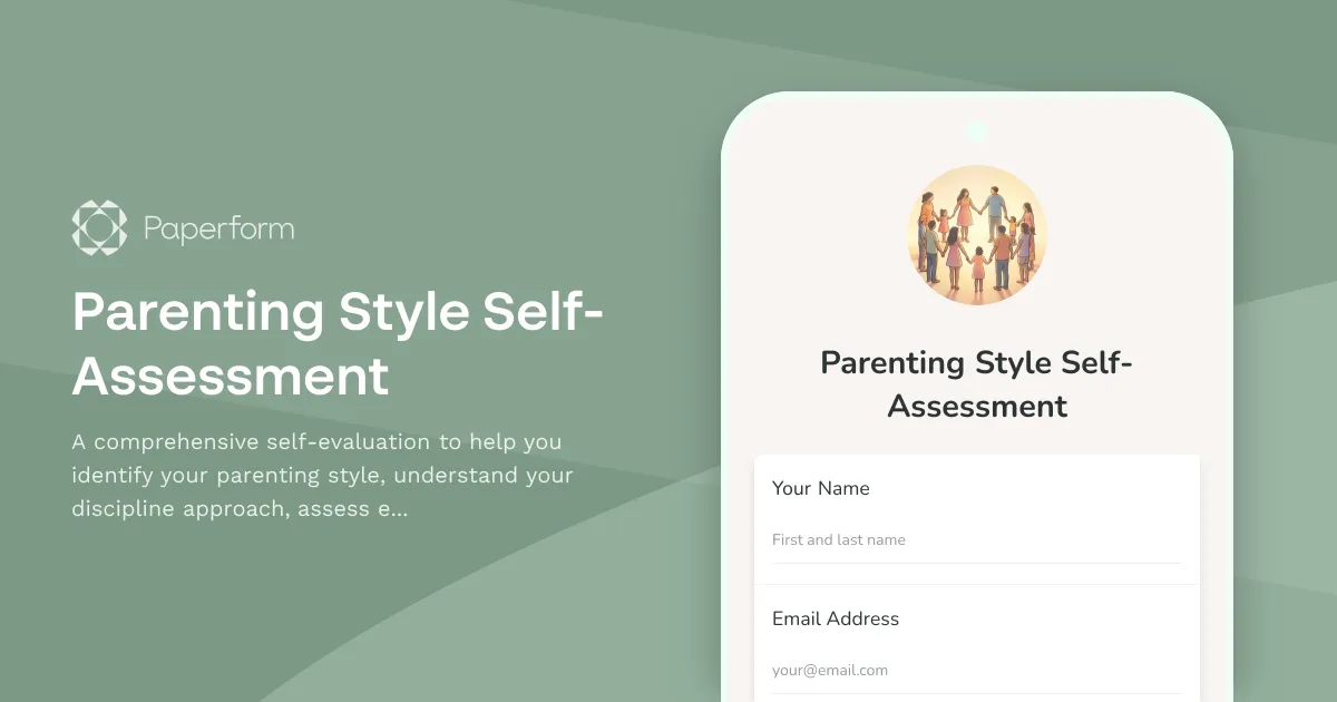 Parenting Style Self-Assessment