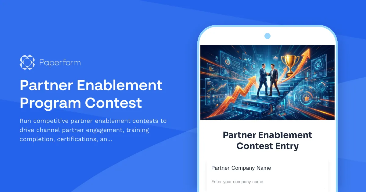Partner Enablement Program Contest