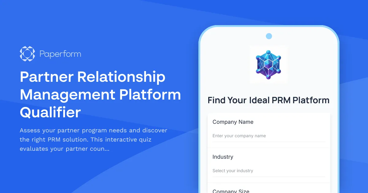Partner Relationship Management Platform Qualifier