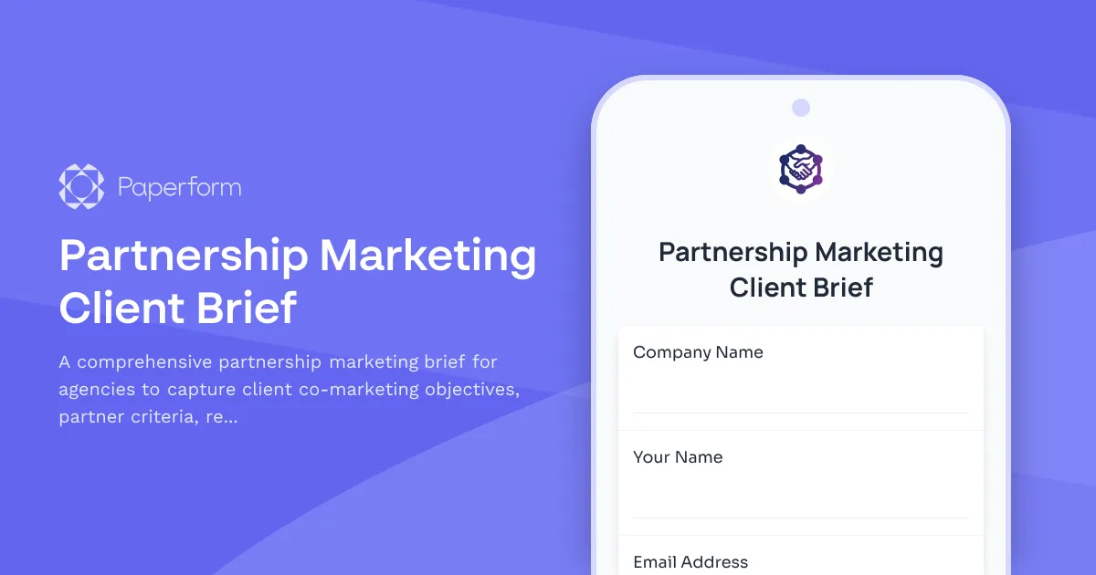 Partnership Marketing Client Brief