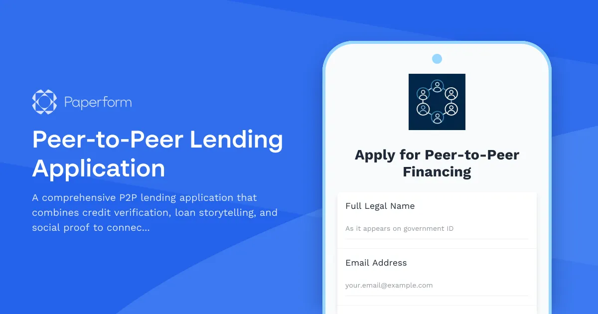 Peer-to-Peer Lending Application