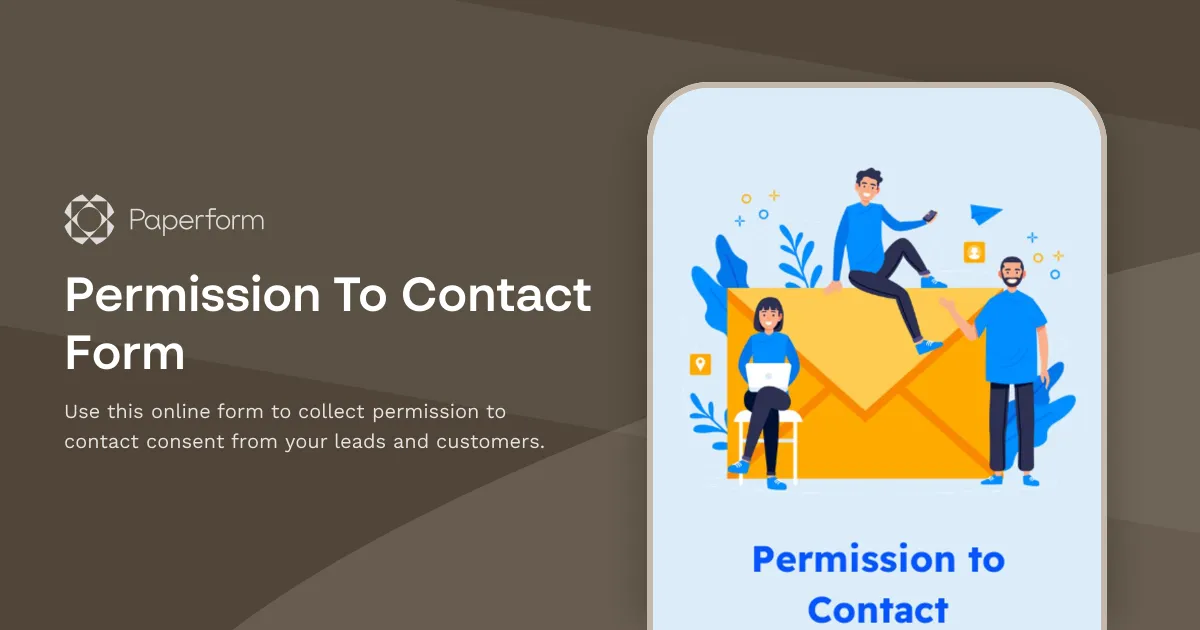 Permission To Contact Form