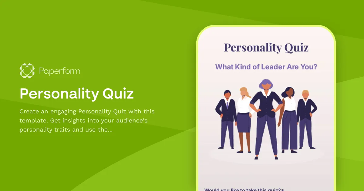 Personality Quiz