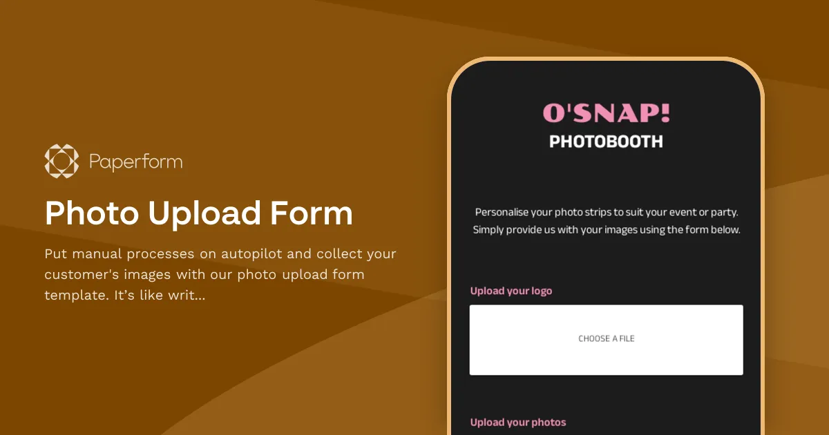 Photo Upload Form