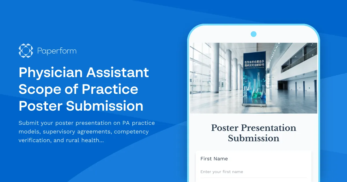 Physician Assistant Scope of Practice Poster Submission