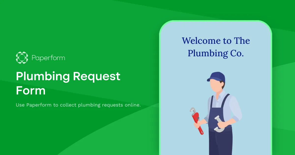 Plumbing Request Form