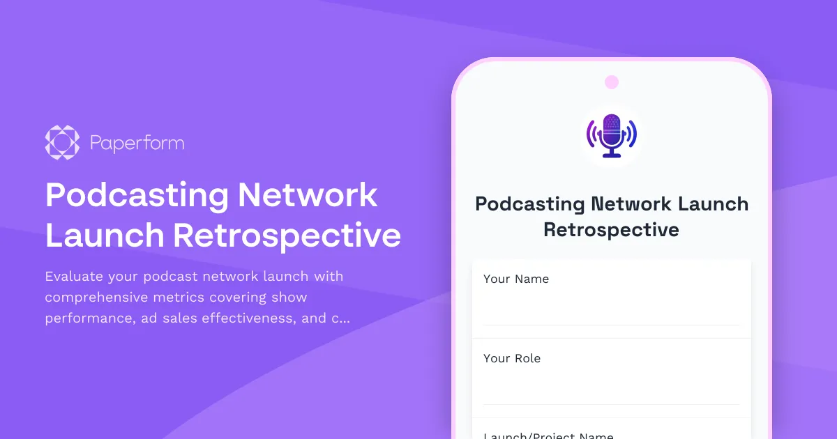 Podcasting Network Launch Retrospective