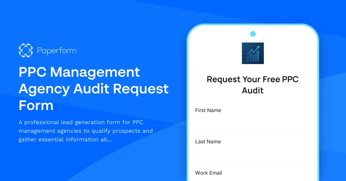 PPC Management Agency Audit Request Form