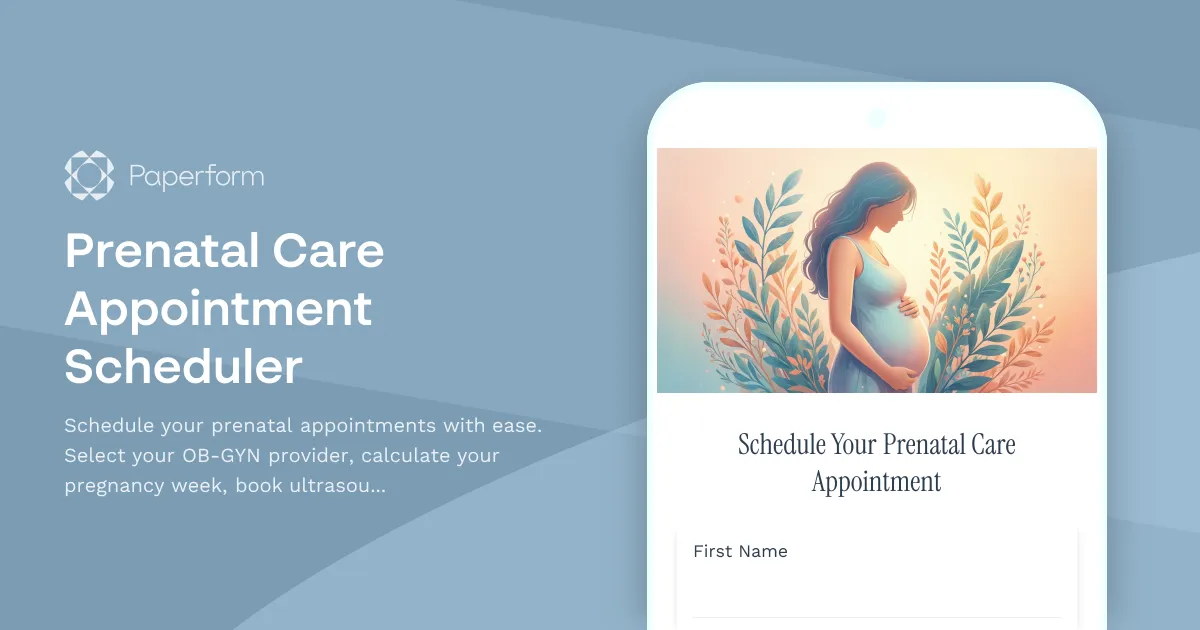 Prenatal Care Appointment Scheduler