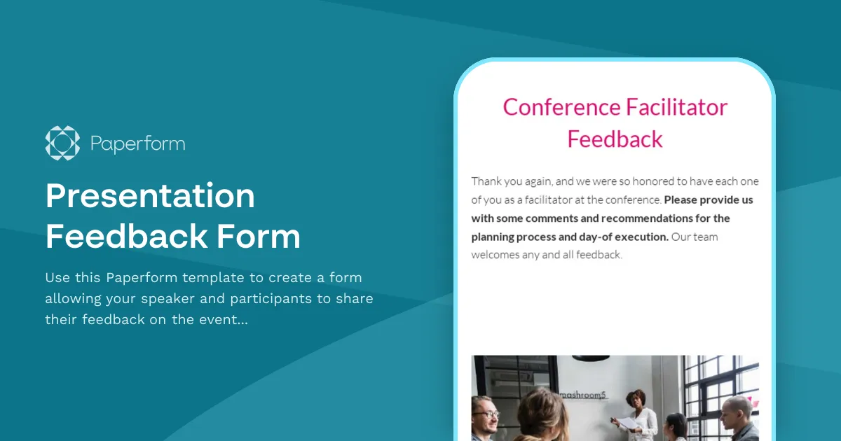 Presentation Feedback Form