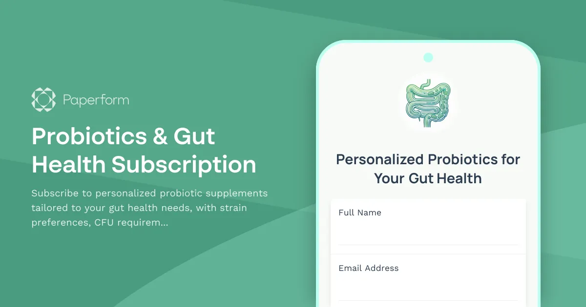 Probiotics & Gut Health Subscription