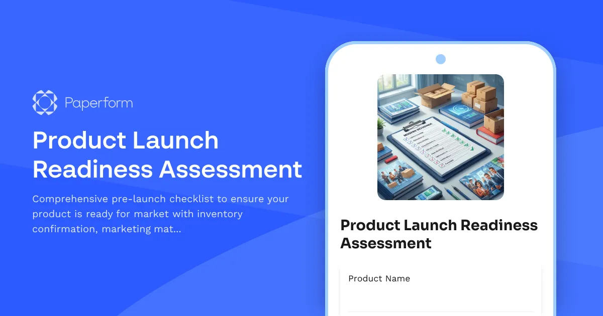 Product Launch Readiness Assessment