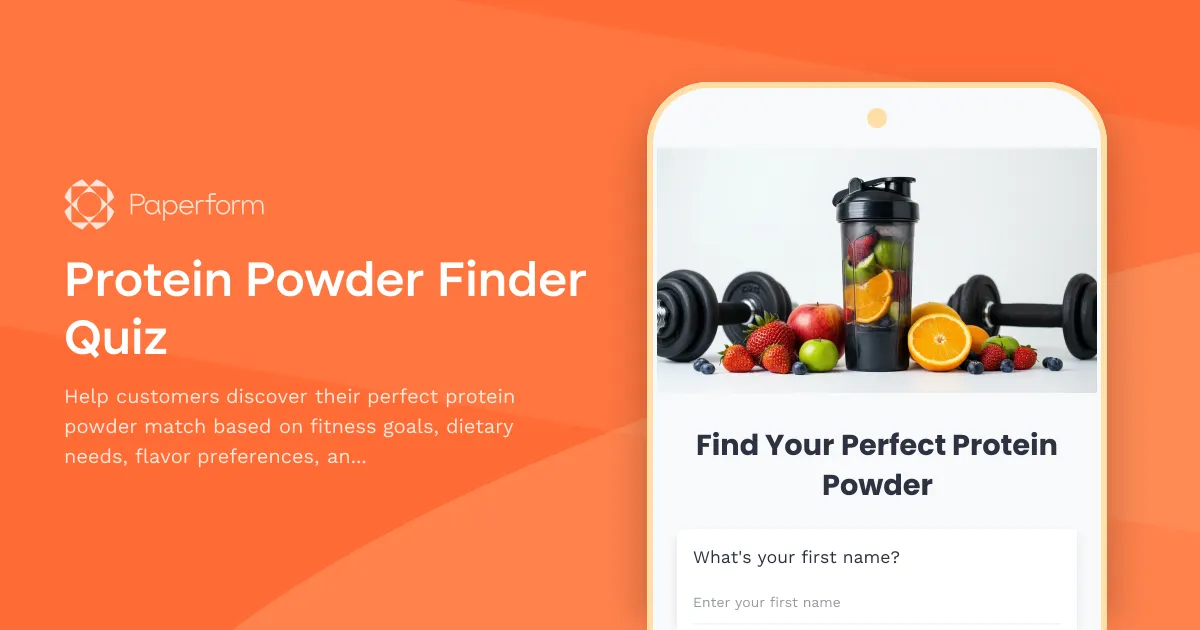 Protein Powder Finder Quiz