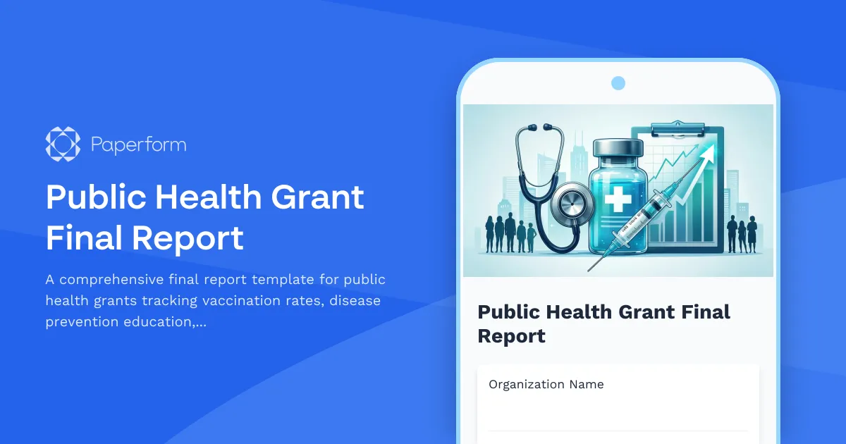 Public Health Grant Final Report