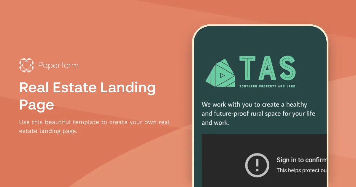 Real Estate Landing Page