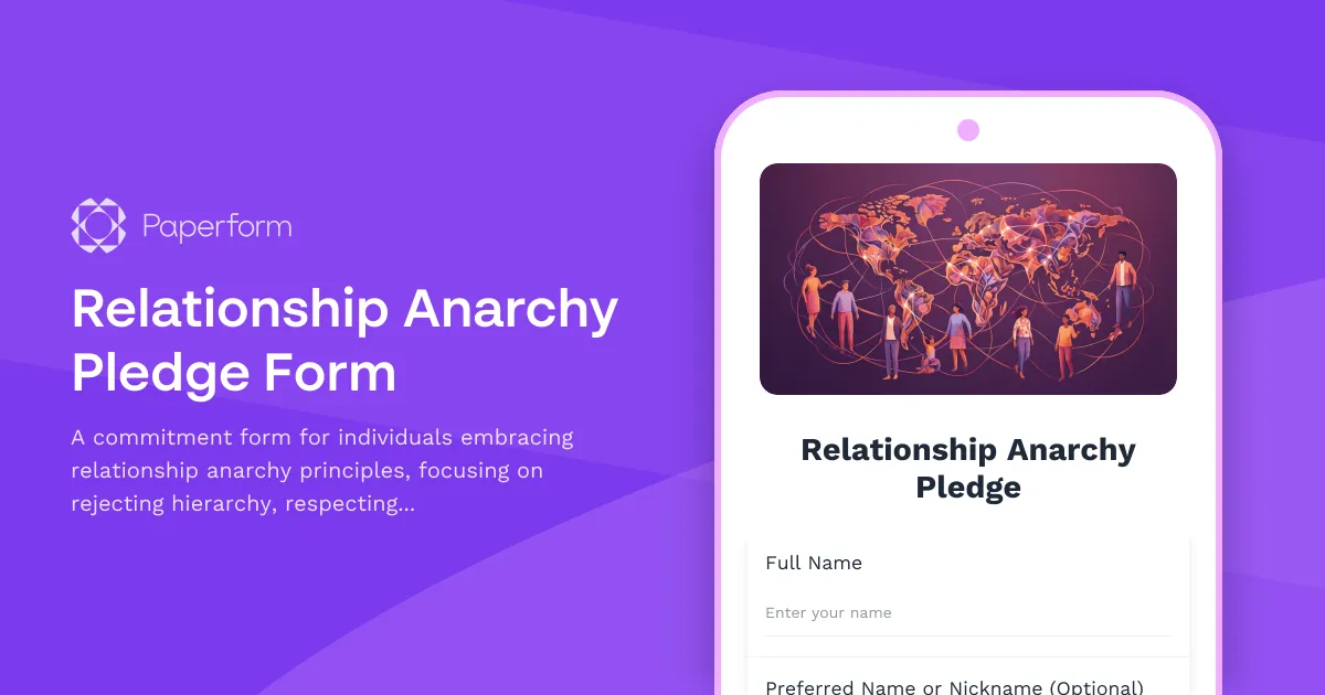 Relationship Anarchy Pledge Form