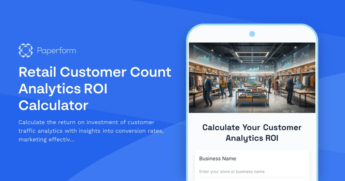 Retail Customer Count Analytics ROI Calculator