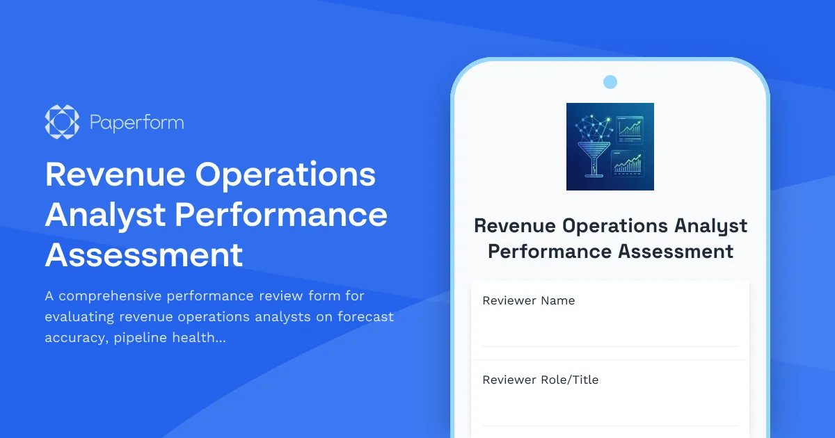 Revenue Operations Analyst Performance Assessment