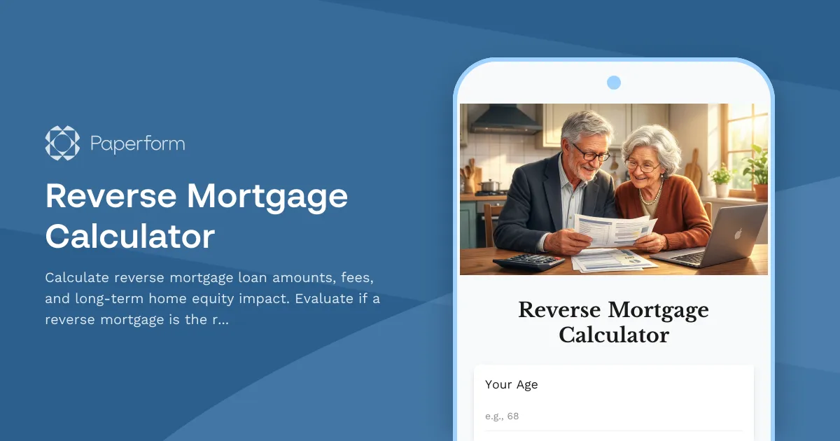 Reverse Mortgage Calculator