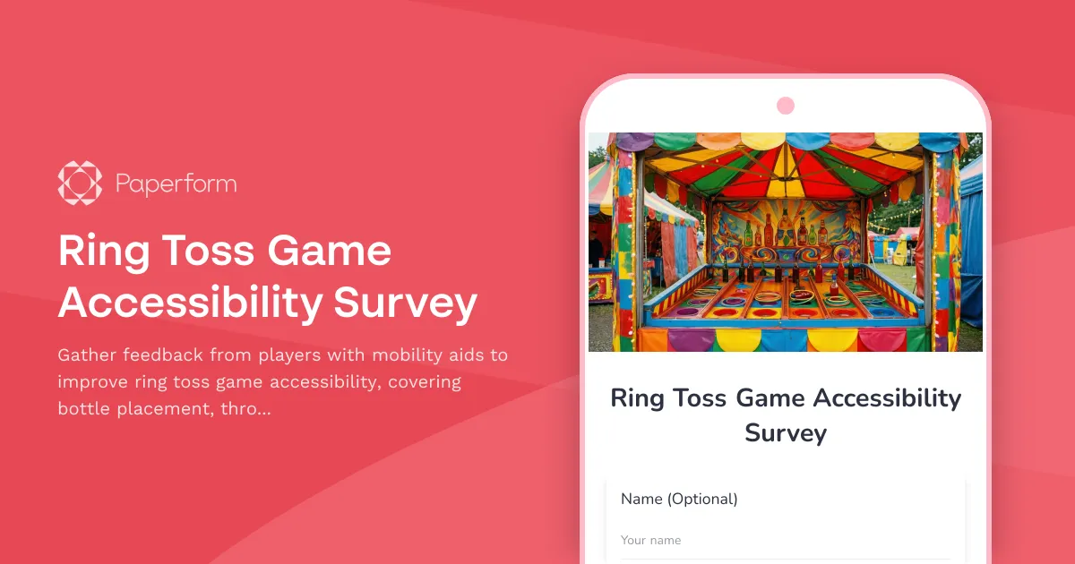 Ring Toss Game Accessibility Survey