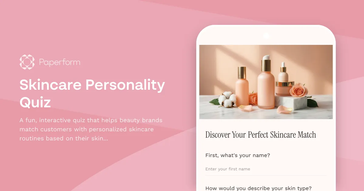 Skincare Personality Quiz