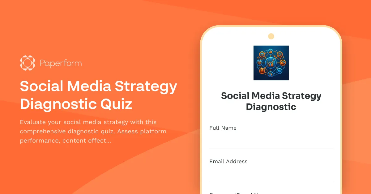 Social Media Strategy Diagnostic Quiz